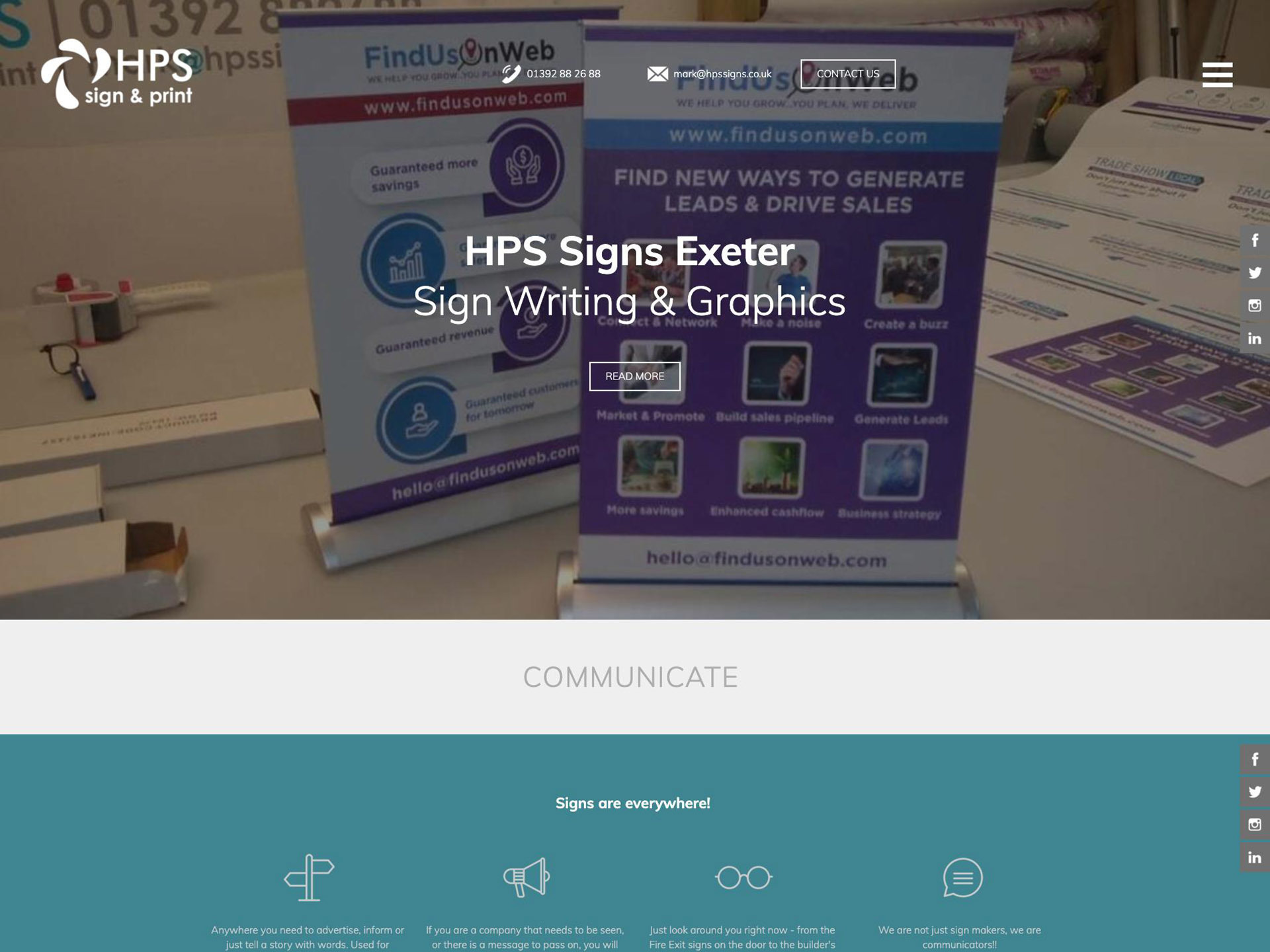 The HPS website created by it'seeze Exeter